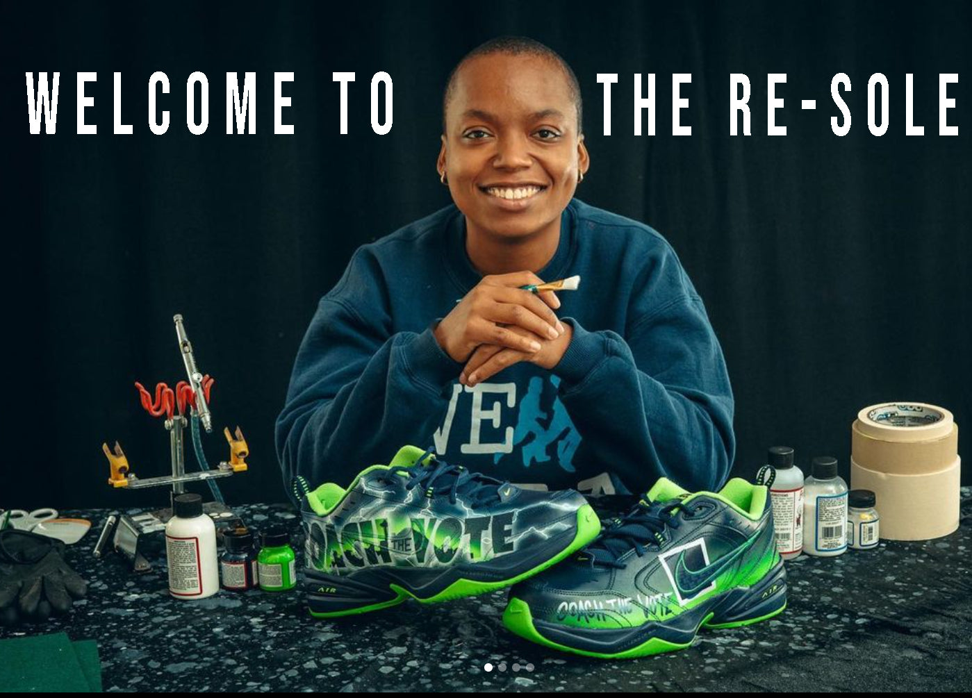 Load video: quick introduction to the world of The Re-Sole from its founder Takiyah TDUB Ward