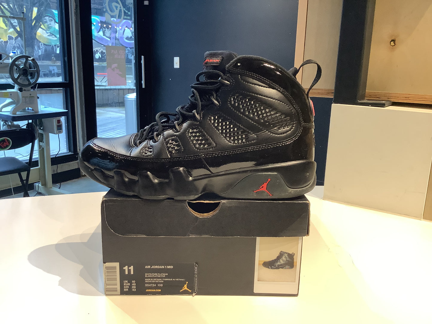 Jordan 9 Bred Patent