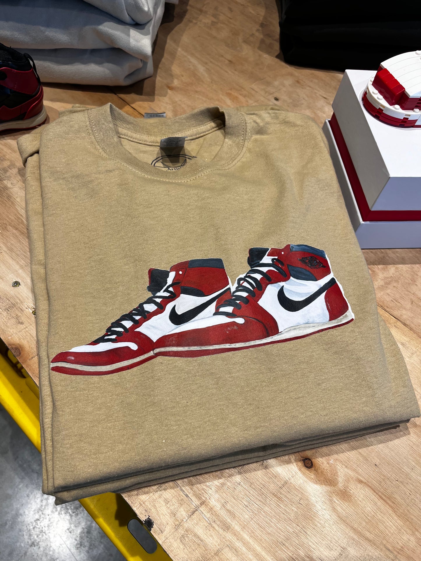 ALL AJ1 heavyweight tee sand